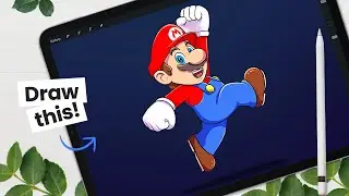 How To Draw Mario • Intermediate • How To Create Cartoon Characters