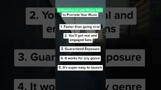 5 reasons to use music ads: faster, real fans, guaranteed exposure, any genre, easy launch!
