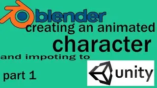 Creating GOLEM with animation from scratch in Blender and exporting to Unity. Step by Step