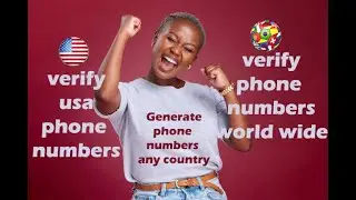How to to generate and verify valid Phone numbers of any country  (unlimited)