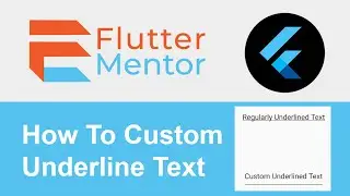 Flutter - How To Add A Custom Underline To Text (with space)