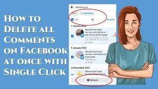 How to delete all comments on facebook at once | Delete all facebook comments at one click