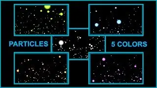 Rising Particles 4k  Screen Effects/ 5 Colors +Bonus!