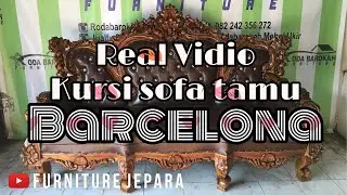 Kursi Sofa Tamu Mewah Ukiran Barcelona Dari Jepara