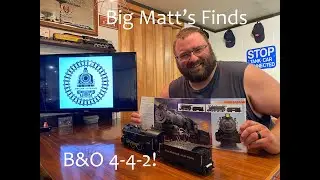 Big Matt's Finds: Lionel B&O Atlantic 4-4-2 Steam Train Locomotive Tender Unboxing & Review