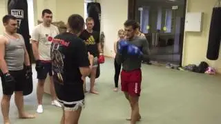 Сбивы прямых ударов. Тренировка ММА. FightBRO.ru - Москва, Таганская