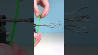 How easy and fast it is to braid a steel cable!