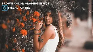 Brown Color Grading Effect in Photoshop | FREE ACTION FILE