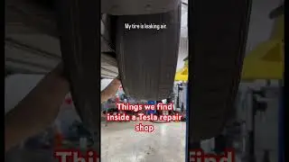 A very creative Tesla tire repair 