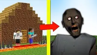 НУБ и ПРО ЗАЩИЩАЮТ СВОЙ ДОМ ОТ МОНСТР ГРЕННИ В МАЙНКРАФТ НУБ ПРОТИВ MINECRAFT ТРОЛЛИНГ ЛОВУШКА Мульт