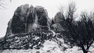 Круче места в Краматорске нет, это Белокузминовка где в скалах застряли мегалодоны, 16/01/2022год.