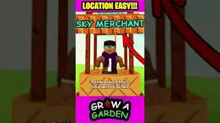 How To Find The Sky Merchant In Grow A Garden Easy - Roblox Tutorial Fast! 