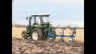 Трактор CHERY RC 804 в работе. Спецтехника из Китая.