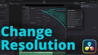 DaVinci Resolve - Change Project Timeline Resolution