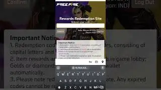 Free fire today's redeem code | free fire redemption site code | FF redemption code | FF redeem cod