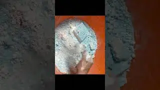 Fresh Chalk with Blue Chalk Powder