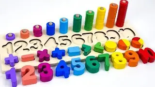 Best Learn Numbers, Counting, Shapes with Activity Puzzle | Preschool Toddler Learning Toy Video