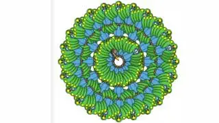 Digital Peacock Rangoli #satisfyingvideoyoutubeshorts #shorts #satisfyingvideo