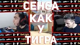 СЕНСА КАК У ТИГРА (Liptoon, GeTLiGhT CS:GO) // ЮТУБЕРЫ ИГРАЮТ С БОЛЬШОЙ СЕНСОЙ