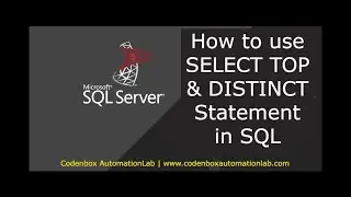 MSSQL-Part6: How to use SELECT TOP  & DISTINCT Statement in SQL?
