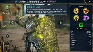 Sigmund the HighShield reviewed. The ultimate carry  @Raid Shadow Legends