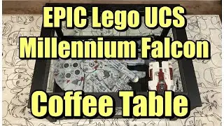 Custom UCS Lego Millennium Falcon 75192 Coffee Table Display