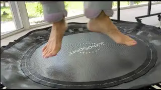 Jumpsport Mini Trampoline Workout with Leg and Wrist Weights