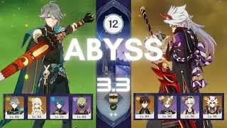 F2P C0 Alhaitham Hyperbloom  / C0 Itto Hypercarry  -  3.4 (3.3) Spiral Abyss Genshin Impact