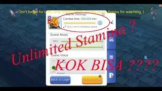 Unlimited Stamina(Combat Time) Ragnarok M Eternal Love