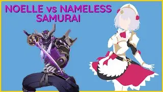 Noelle Fights The Nameless Samurai | Genshin Impact