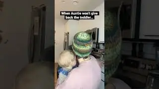 When Auntie won't give back the toddler... 😅 