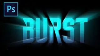 Light Burst Text Effect - Photoshop Tutorial ( Beginners)