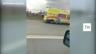 В Казани пострадала девушка-водитель «Рено», перевернувшегося после столкновения с «Мерседесом»