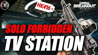 SOLO HK416 FORBIDDEN RAIDs on TV Station | Arena Breakout: Infinite