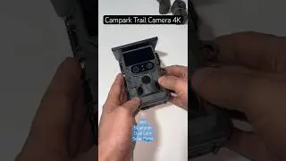 Campark Trail Camera TC22 | 4K 30FPS WiFi Trail Camera Integrated Solar Powered | Dual Lens