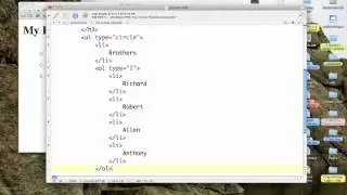 HTML: Nested lists
