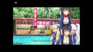 Anime girl belly stuffing