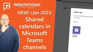 New way to add shared calendars to Teams - Channel Calendars (2021)