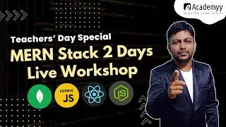 🚨Big Announcement!!! MERN Stack Live 2-Day Workshop 🎉 | Don't Miss Out!