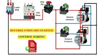 Reverse Forward Starter Control Wiring | REVERSE FORWARD Motor Control  | Electrical Technician