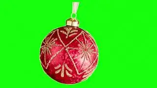 Christmas tree ball green screen