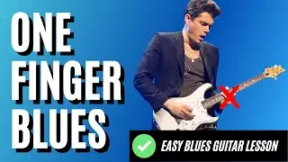 Learn How To Play The Blues With Just One Finger (Yes, Really!)