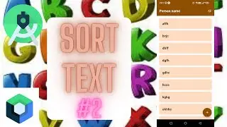 Sort Text In Android Studio Jetpack Compose | Sort Text | Jetpack Compose| #2