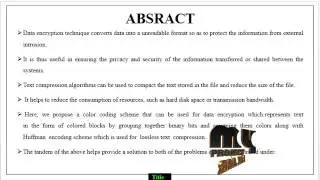Color Coded Cryptography | Final Year Projects 2016