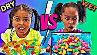 DRY VS WET FOOD CHALLENGE | LAIYAFACE