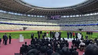 Scene from Japan’s new National Stadium completion ceremony [4K/RAW VIDEO]