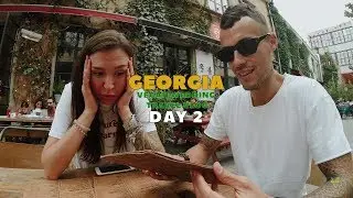 Грузия, Тбилиси. Аренда жилья и ужин в кафе | VEGAN TRAVEL VLOG | DAY 2