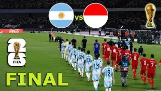 ARGENTINA vs INDONESIA - FINAL | FIFA World Cup 2026 USA | Full Match All Goals |  PES Gameplay