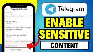 How to Enable Sensitive Content on Telegram | Telegram Sensitive Content Settings 2024