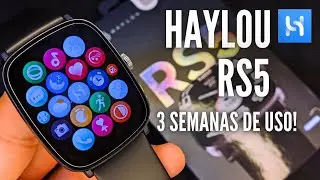 SMARTWATCH  HAYLOU RS5 COM MAIS DE 3 SEMANAS DE USO! VALEU A PENA? DEU DEFEITO?!